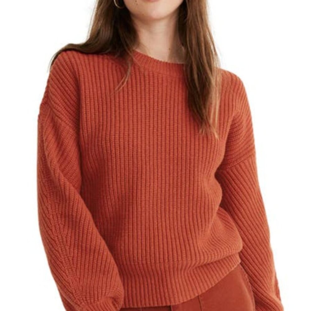 Madewell Fairbanks Pullover Sweater In Southwestern Clay